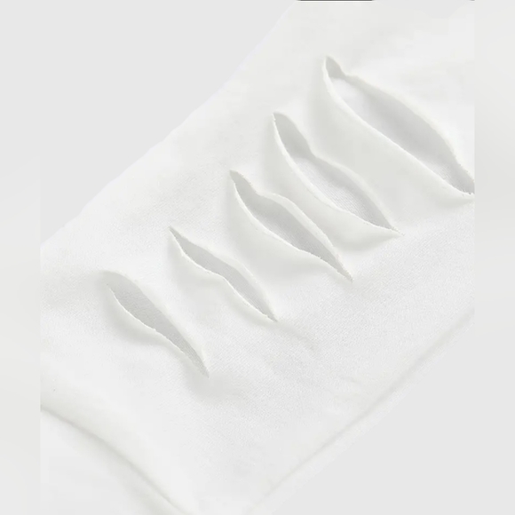 Girls 2 Piece Ruffled Top and Distressed Pants - Picture 5 of 8